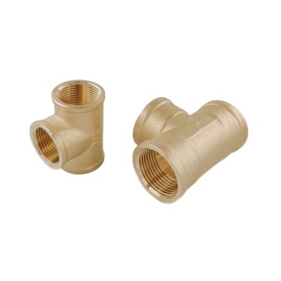Leakage Proof F/F/F Brass Tee Fitting For Thread Connection