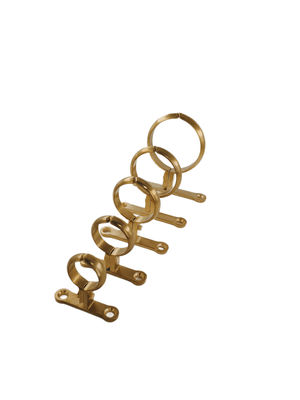 Screw Fixation Brass Pipe Clamp High Density Forging Body Chromed