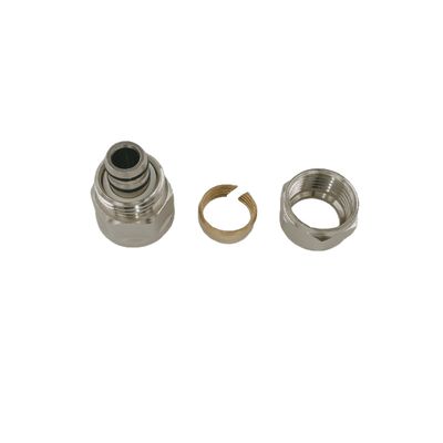 Thread ISO228 Brass Compression Fittings 16mm Female Straight Union