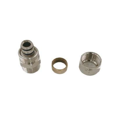 16 Bar 16mm Brass Fitting Corrosion Preventive With Rubber Sealing Ring