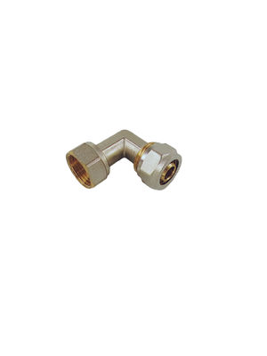 No Leak Brass Compression Fittings 1/2'' ISO 228 90 Degree Elbow