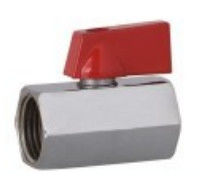 Threaded Connection Brass Ball Valve With Iron Handle Material
