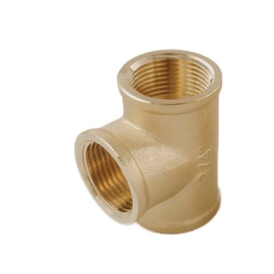 ISO 228 3/4 Inch Tee F/F/F Thread Brass Pipe Fittings