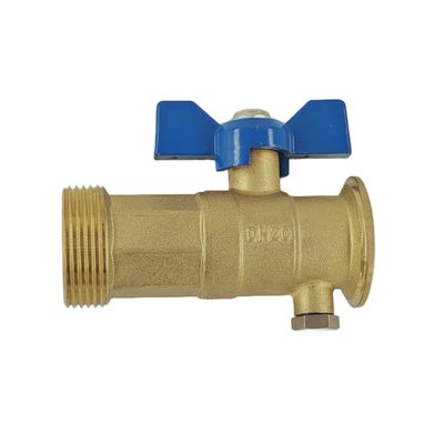 Threaded Brass Gas Valve CE Lpg Brass Valve With Butterfly Handle