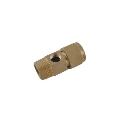 Male Thread 3 Way Straight Brass Compressor Fittings with Locknut