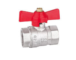 Chrome Plated Handle Brass Mini Ball Valve For Water Media In Industrial Pressure Max 16 Bar