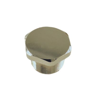 1/2 Inch Male Thread Chromed Brass Handrail End Caps Corrosion Preventive