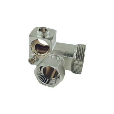 ISO 228 Brass Pipe Fittings  5 Way Inch Tee F/F/F/F/M Thread