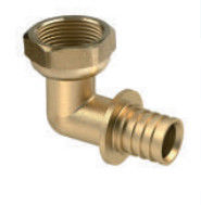 Brass Elbow Pipe fittings with Nut