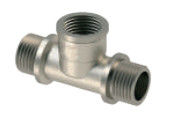 CE 1/2 Inch Brass Male/Male/Female Tee Fittings For Water Lines
