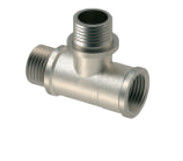 Diversification Brass Tee M/M/F Thread Fittings For Water