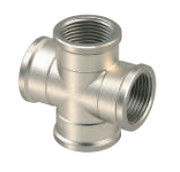 CE Pipe Brass Cross Female Thread Fittings 150 Psi OEM