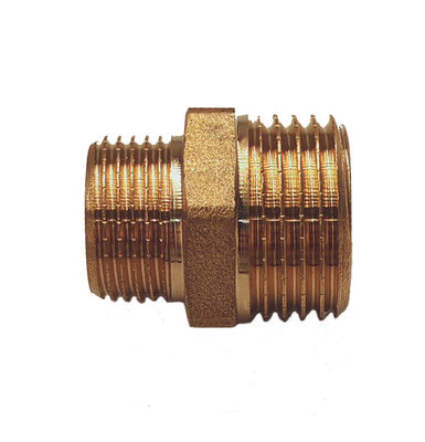 Brass Color Reducing Male X Male Thread Pipe Fitting