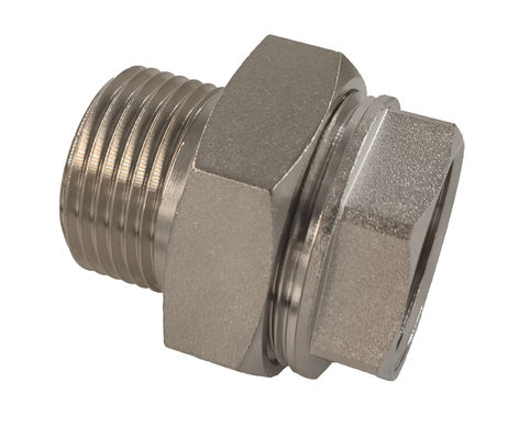 Chromed Hexagon MF Brass Thread Fittings For Industry