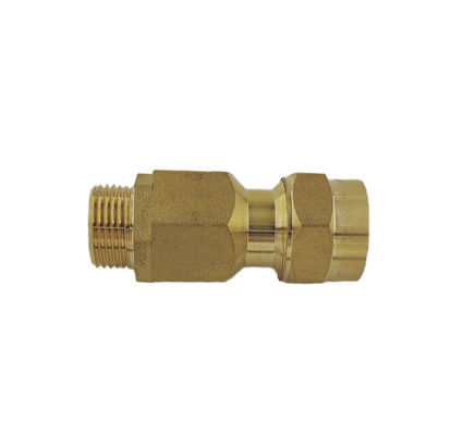 Female X Male Brass Compression Tube Fittings Connectors  1.6MPa